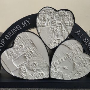 Triple Heart Lithophane Frame